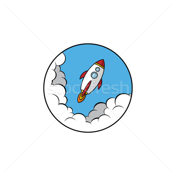 space ship rocket vector Stock photo © vector1st