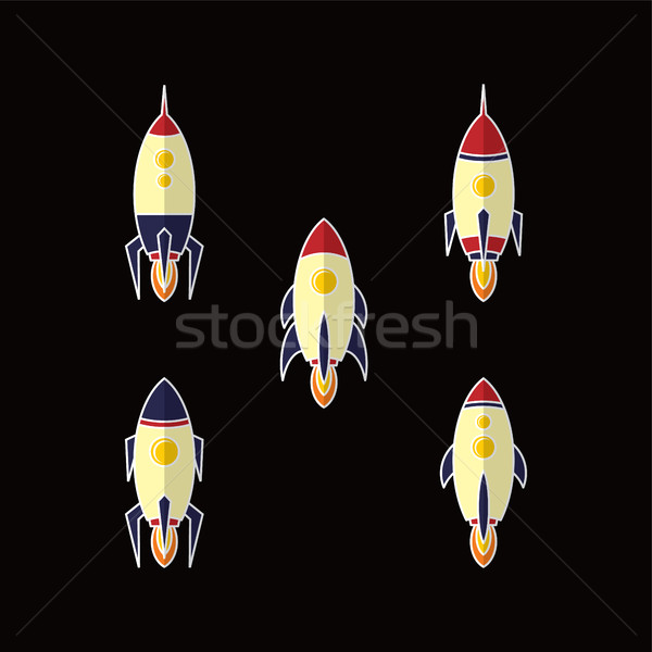rocket ship launch Stock photo © vector1st