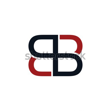 overlapped initial letter logo logotype theme Stock photo © vector1st