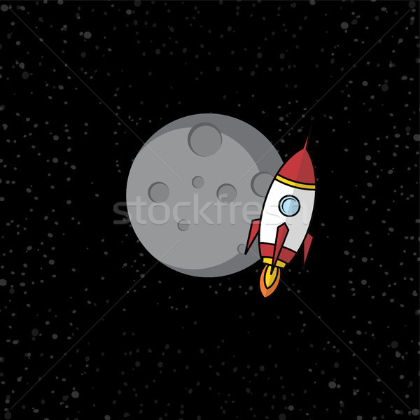 スペース ロケット ベクトル 芸術 太陽 科学 ストックフォト © vector1st