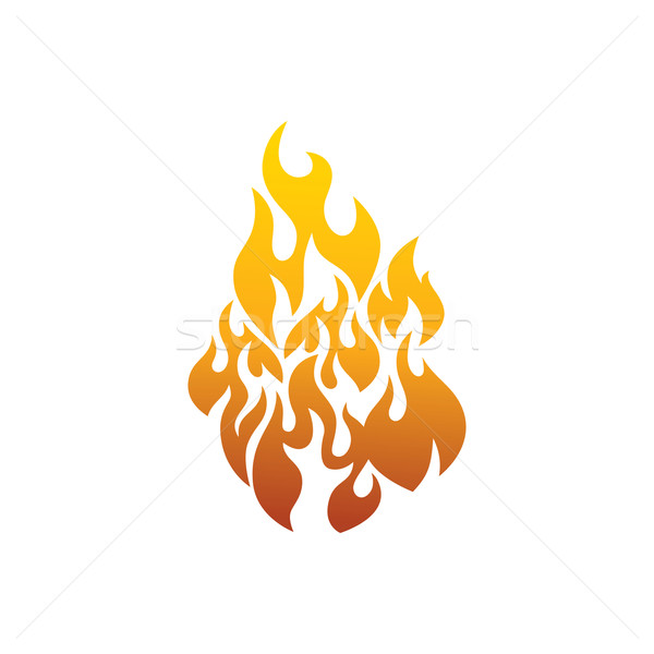 fire burn theme Stock photo © vector1st