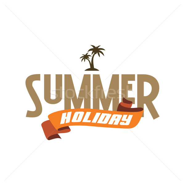 summer holiday ribbon art theme Stock photo © vector1st