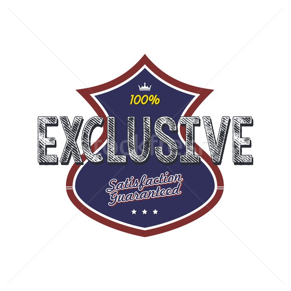 Exclusivo calidad placa producto vector arte Foto stock © vector1st