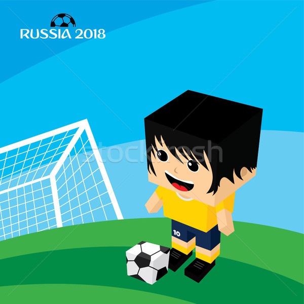 Grupo equipe Rússia torneio de futebol vetor arte Foto stock © vector1st