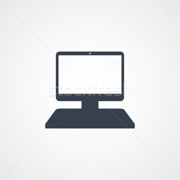 Computer desktop icona vettore arte illustrazione Foto d'archivio © vector1st
