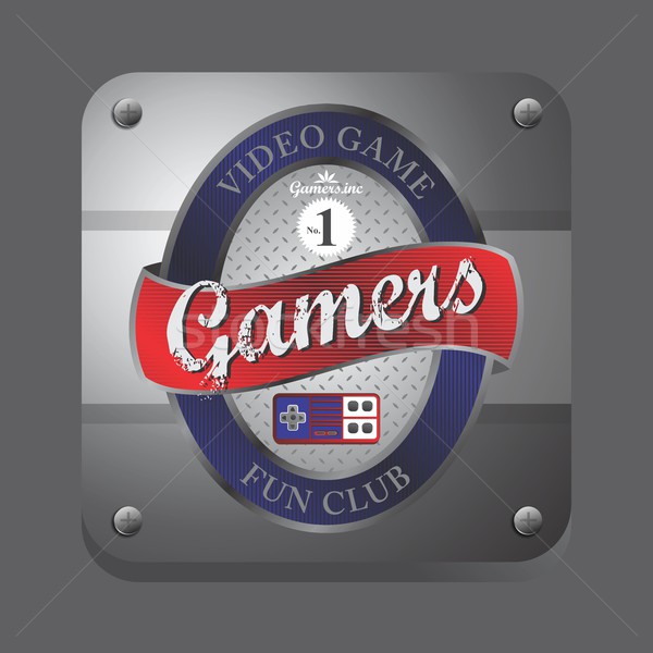 Spel troosten vector grafische kunst ontwerp Stockfoto © vector1st