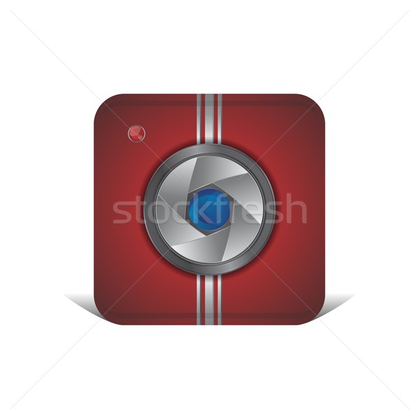 Mediów interfejs kamery wektora graficzne sztuki Zdjęcia stock © vector1st