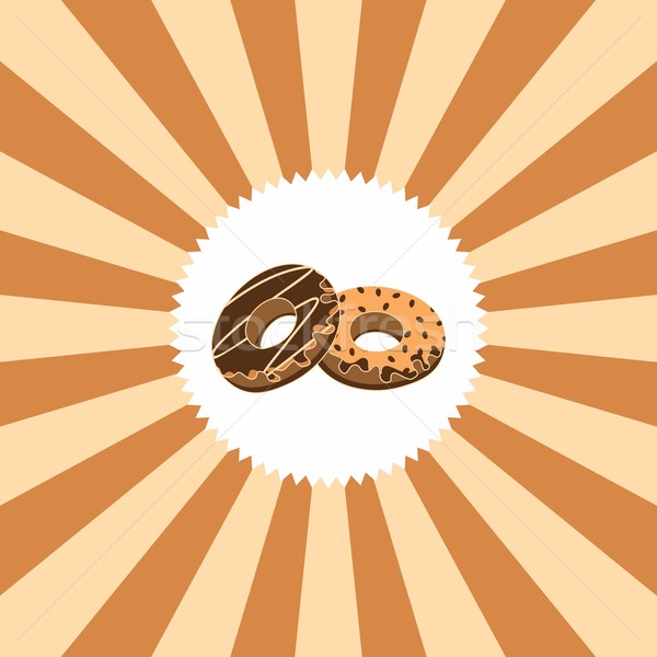food and drink theme donut Stock photo © vector1st