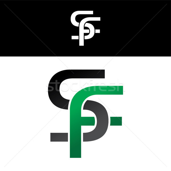 List logo zielone czarny projektu złota Zdjęcia stock © vector1st