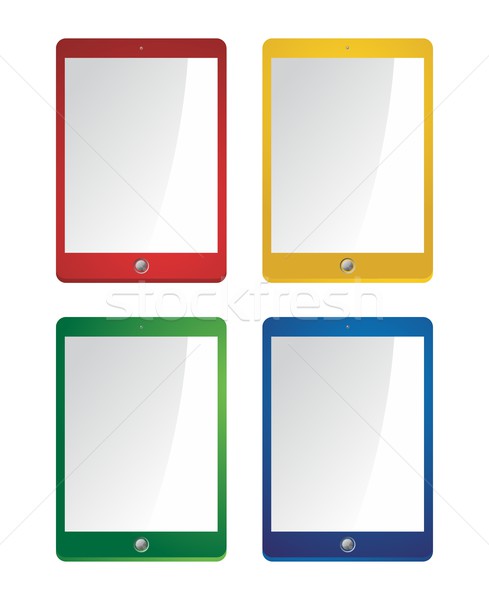 Mobiles ordinateur appareil vecteur graphique art [[stock_photo]] © vector1st