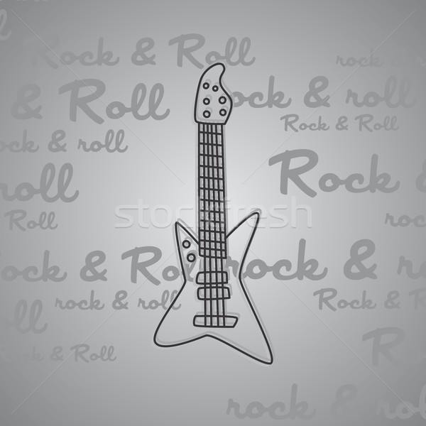 rock and roll guitar theme Stock photo © vector1st