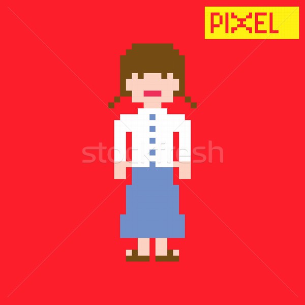 pixel character Stock photo © vector1st