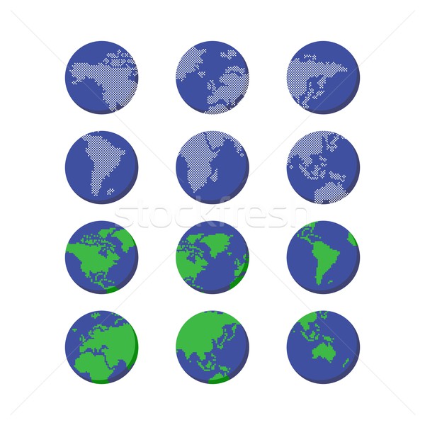 Mondo mondo mappa vettore arte grafica Foto d'archivio © vector1st