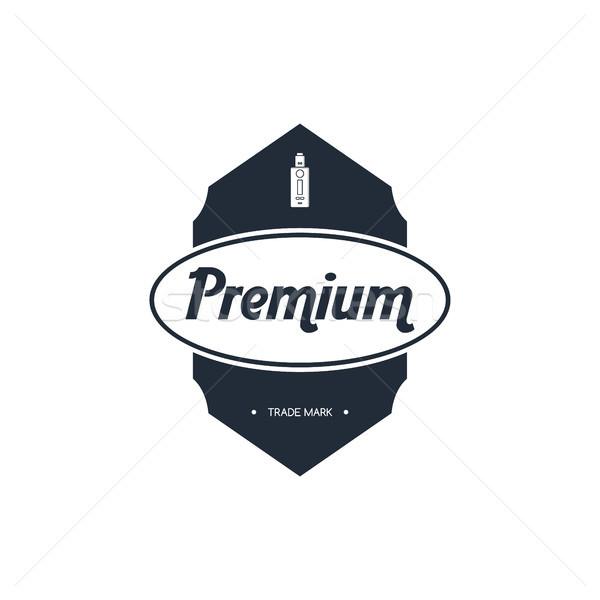 electric cigarette badge label template Stock photo © vector1st