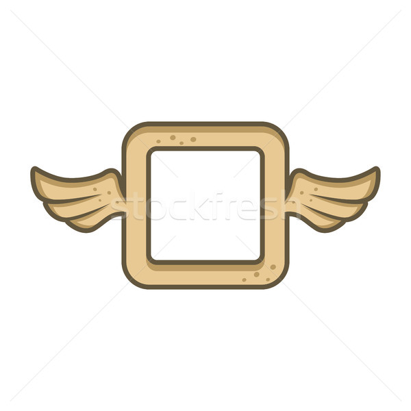 Dimension forme ange oiseau aile vecteur Photo stock © vector1st