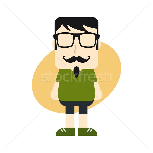 Cartoon парень Аватара фотография человека Сток-фото © vector1st