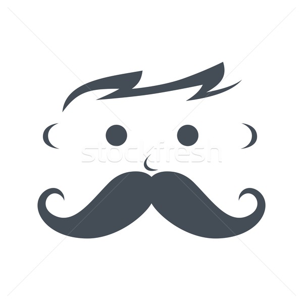 whiskers mustache guy avatar Stock photo © vector1st