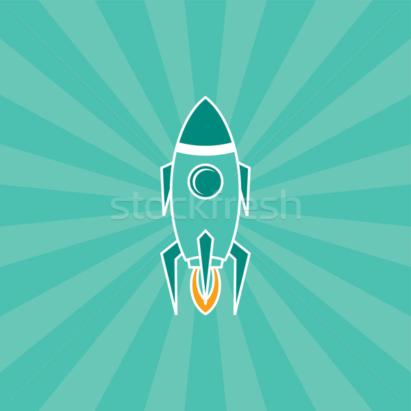 Fusée navire vecteur art illustration [[stock_photo]] © vector1st