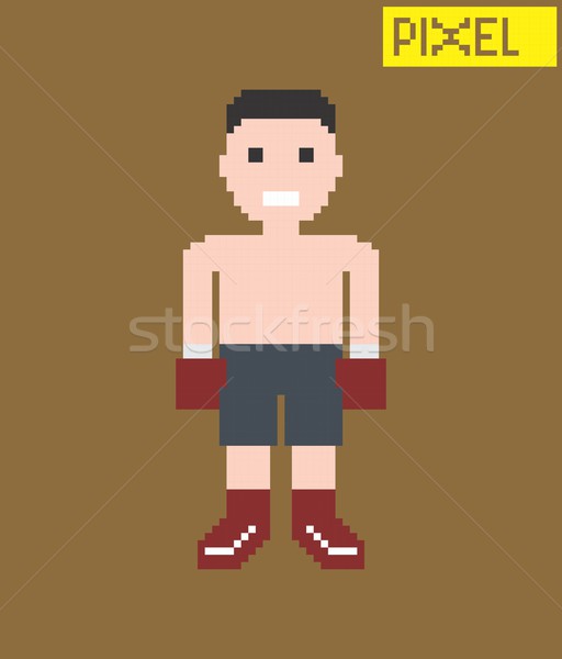 pixel character Stock photo © vector1st