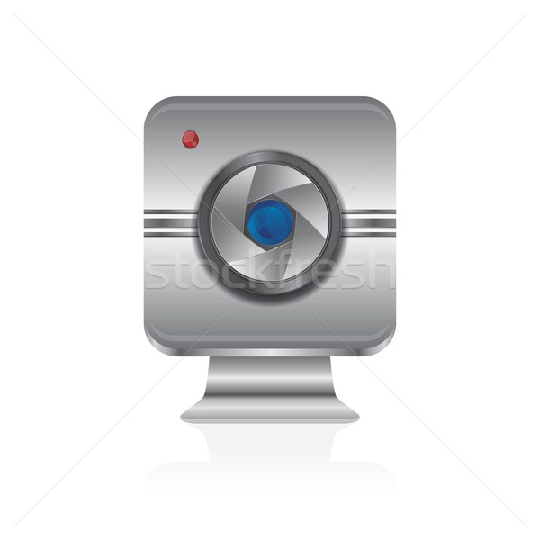Médias interface caméra vecteur graphique art [[stock_photo]] © vector1st