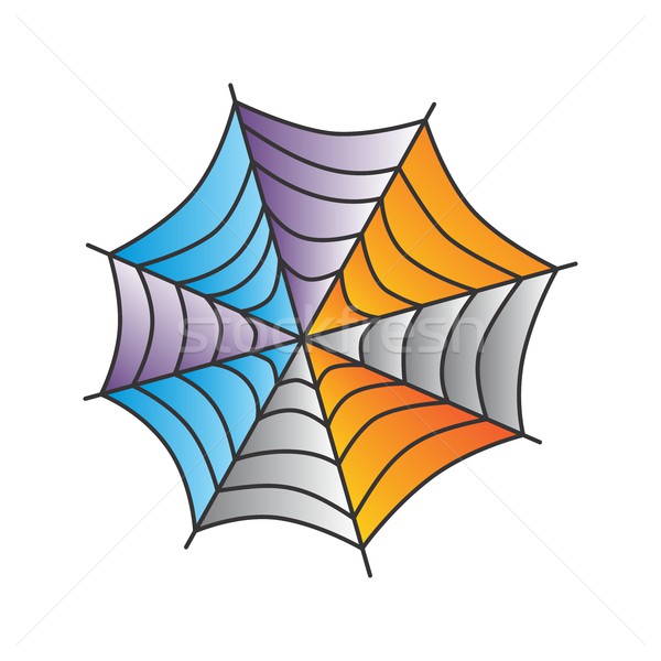 Spinnenweb kunst vector grafische spin gevaar Stockfoto © vector1st