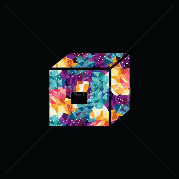 Foto stock: Resumen · colorido · triángulo · geométrico · logo