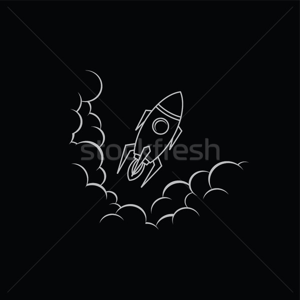 Spaţiu navă rachetă vector explorator artă Imagine de stoc © vector1st