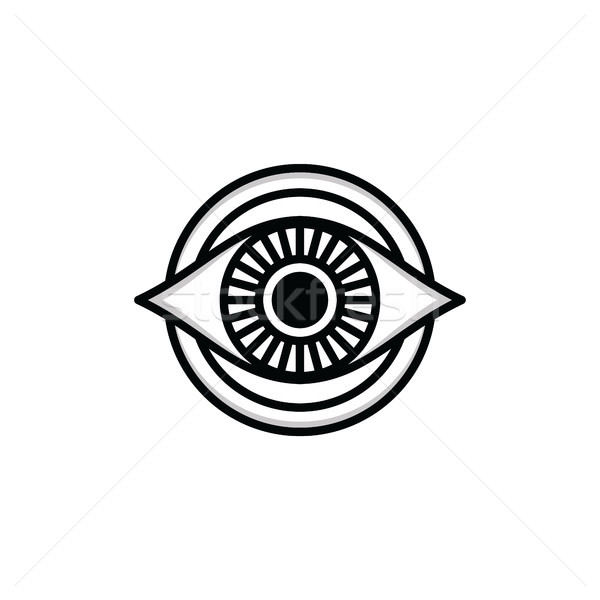 one eye sign symbol logo logotype Stock photo © vector1st