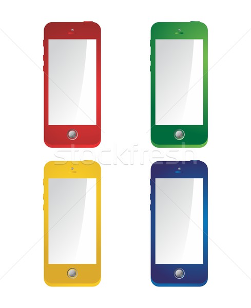 Mobile computer vettore grafica arte Foto d'archivio © vector1st