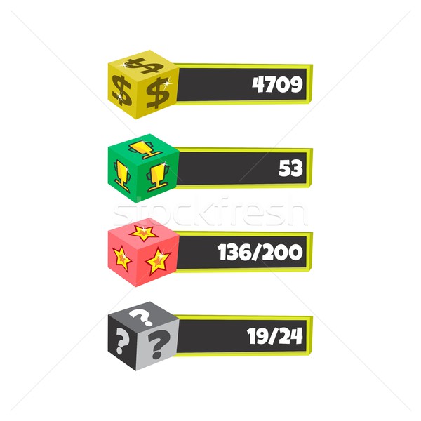Játék tőke alkotóelem vektor művészet grafikai tervezés Stock fotó © vector1st