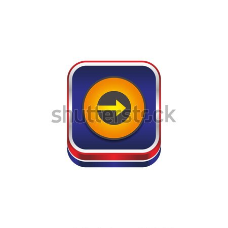 Flèche icône bouton médias vecteur graphique [[stock_photo]] © vector1st