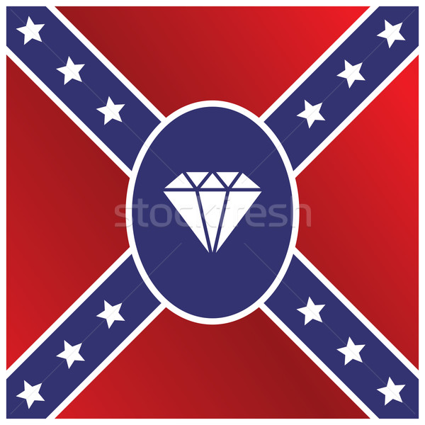 diamond gemstone flag Stock photo © vector1st