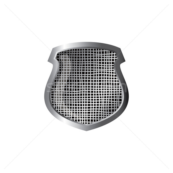 silver theme protector shield Stock photo © vector1st