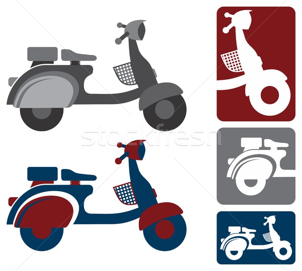 Motocykla wektora graficzne sztuki projektu ilustracja Zdjęcia stock © vector1st