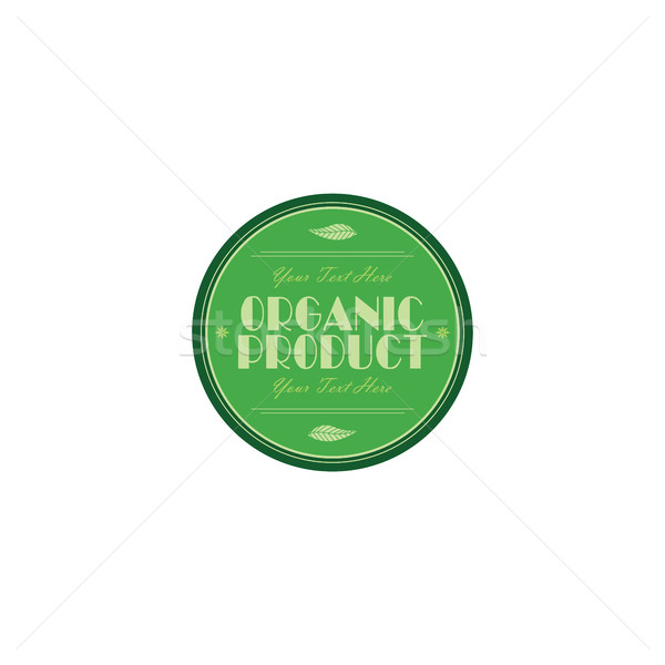 fresh eco friendly green theme label Stock photo © vector1st