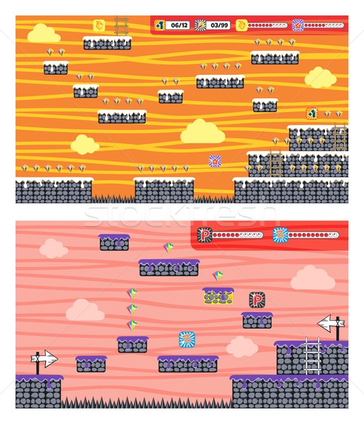 ゲーム ベクトル 芸術 グラフィックデザイン ストックフォト © vector1st