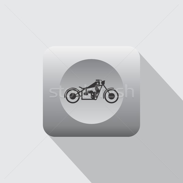 chopper motorcycle icon Stock photo © vector1st