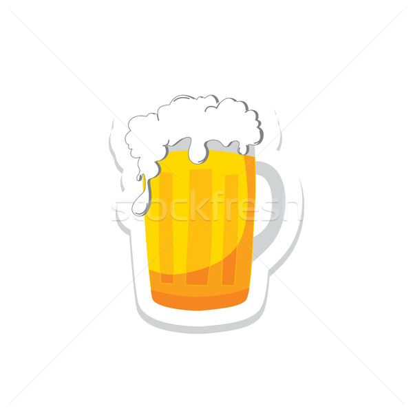 Beer festival october drink alcohol brewery party vector art illustration Stock photo © vector1st