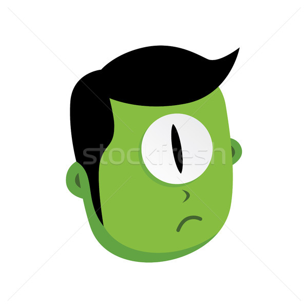 Stock fotó: Zöld · zombi · szörny · karakter · vektor · művészet