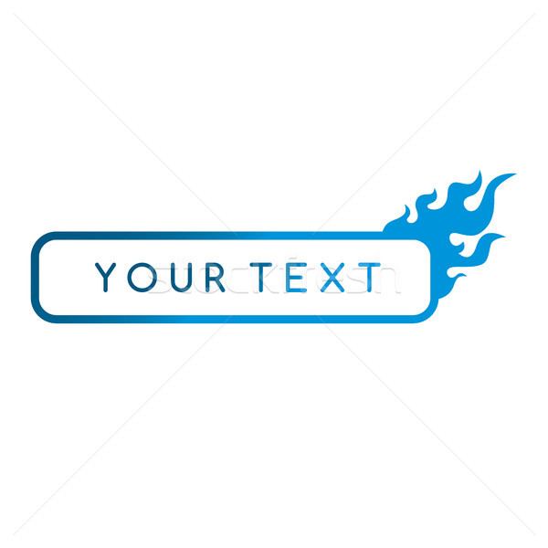 fire button icon web template Stock photo © vector1st