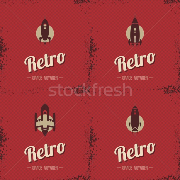 Espaço foguete vetor arte ilustração céu Foto stock © vector1st