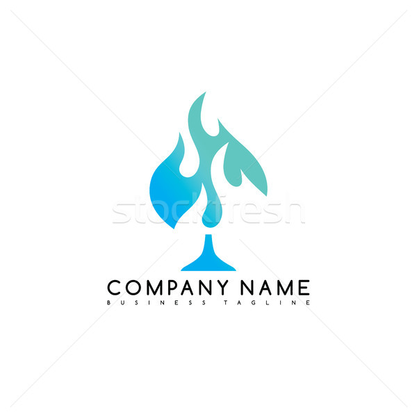 ás pá marca modelo logotipo Foto stock © vector1st