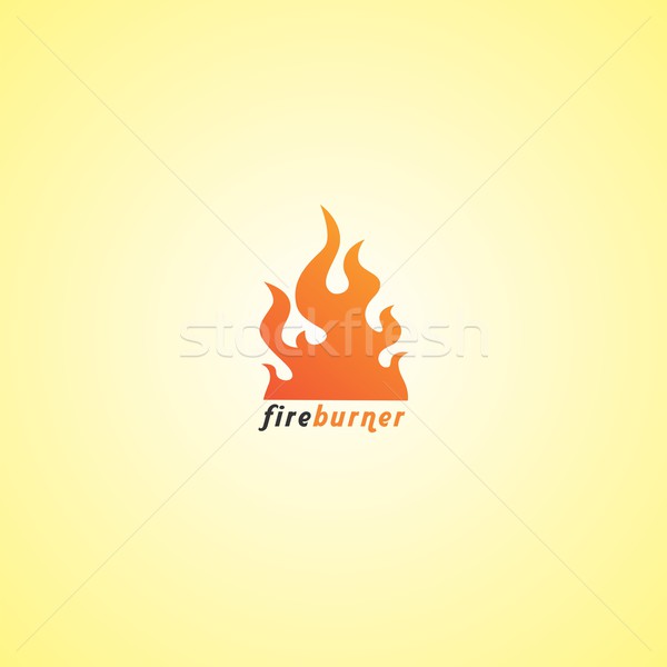 Stock fotó: Tűz · szerkeszthető · vektor · grafikus · művészet · terv