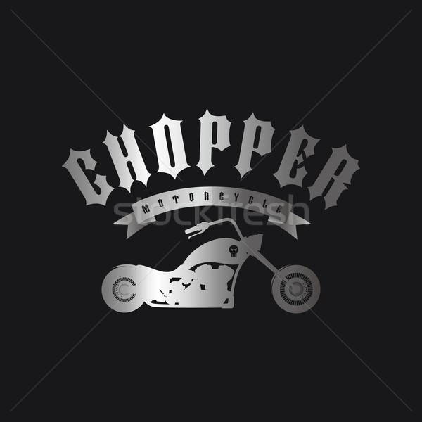 chopper motorcycle Stock photo © vector1st