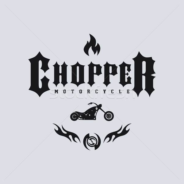 chopper motorcycle Stock photo © vector1st