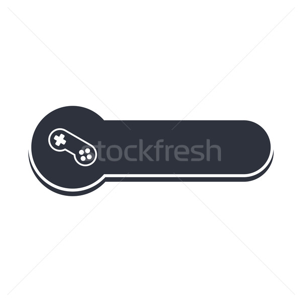 Stock photo: joystick video game console banner template