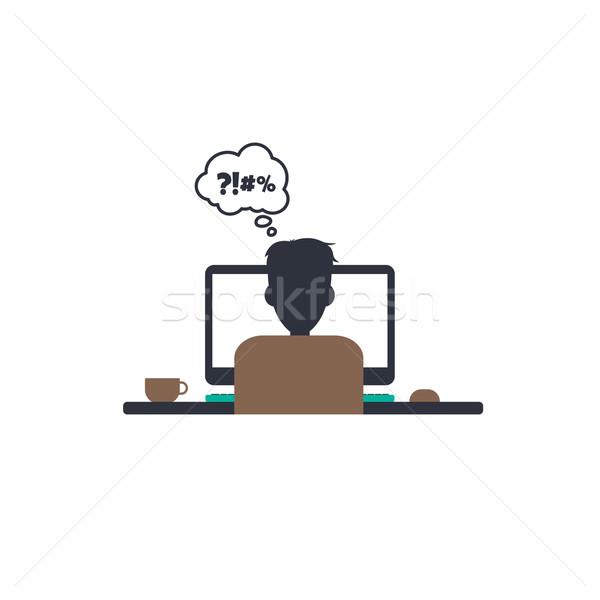 designer programmer computer theme Stock photo © vector1st