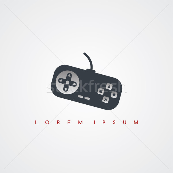 Video game troosten icon teken vector Stockfoto © vector1st