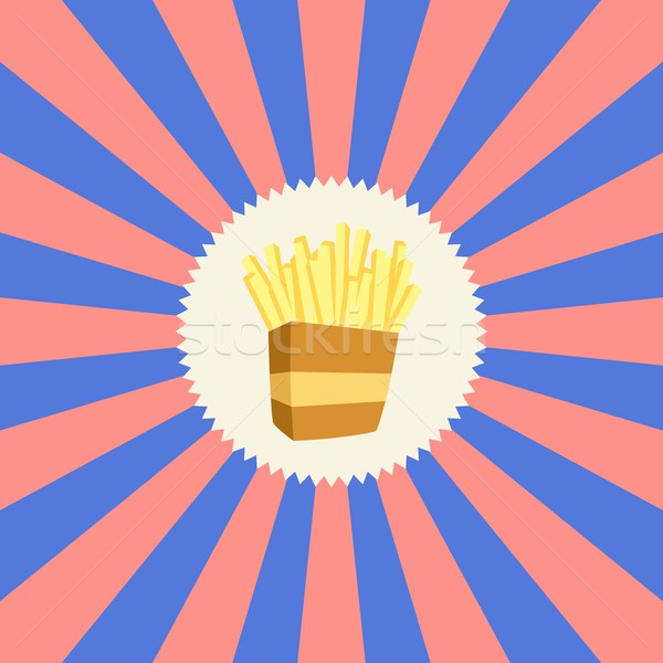 food and drink theme french fries Stock photo © vector1st