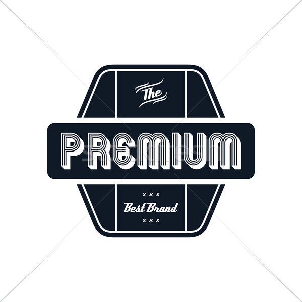 premium label vintage quality badge theme Stock photo © vector1st